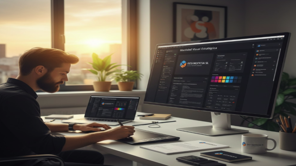Servicios de identidad visual estratégica por Eco Noticia SL en España.